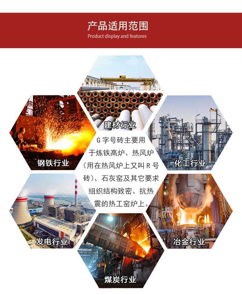 高铝砖G字号适用范围
