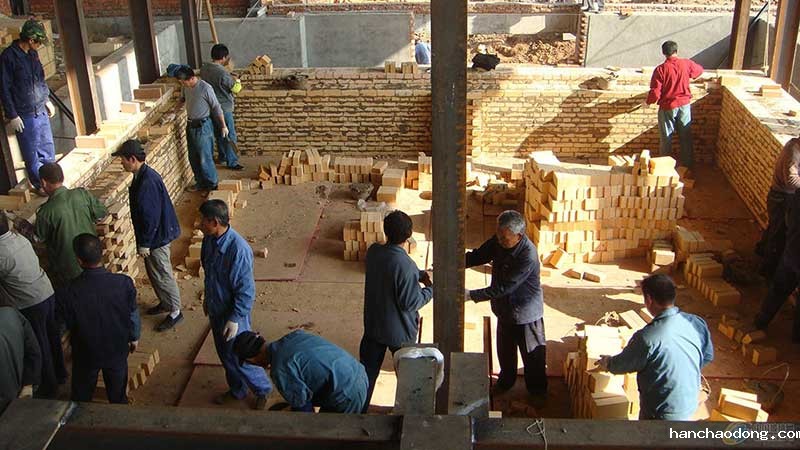 耐火浇注料施工